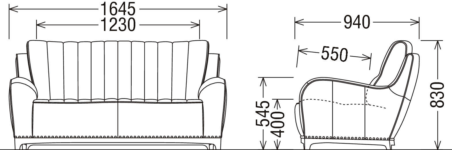 ２人掛椅子ロング ZS9112MB | ソファー | 家具を探す | カリモク家具 karimoku