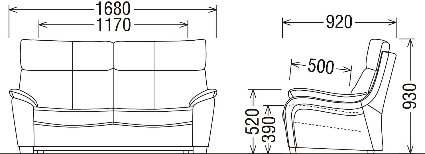 商品詳細寸法 | カリモク家具 karimoku