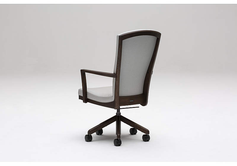 肘付食堂椅子（キャスター）