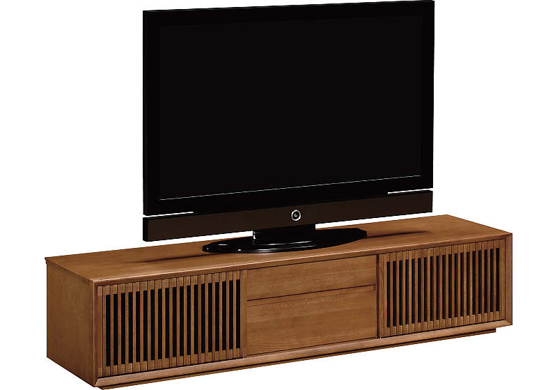 テレビボード 扉縦桟 QU6067MH | リビングボード | 家具を探す 
