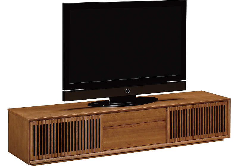 テレビボード 扉縦桟 QU7067MH | リビングボード | 家具を探す 